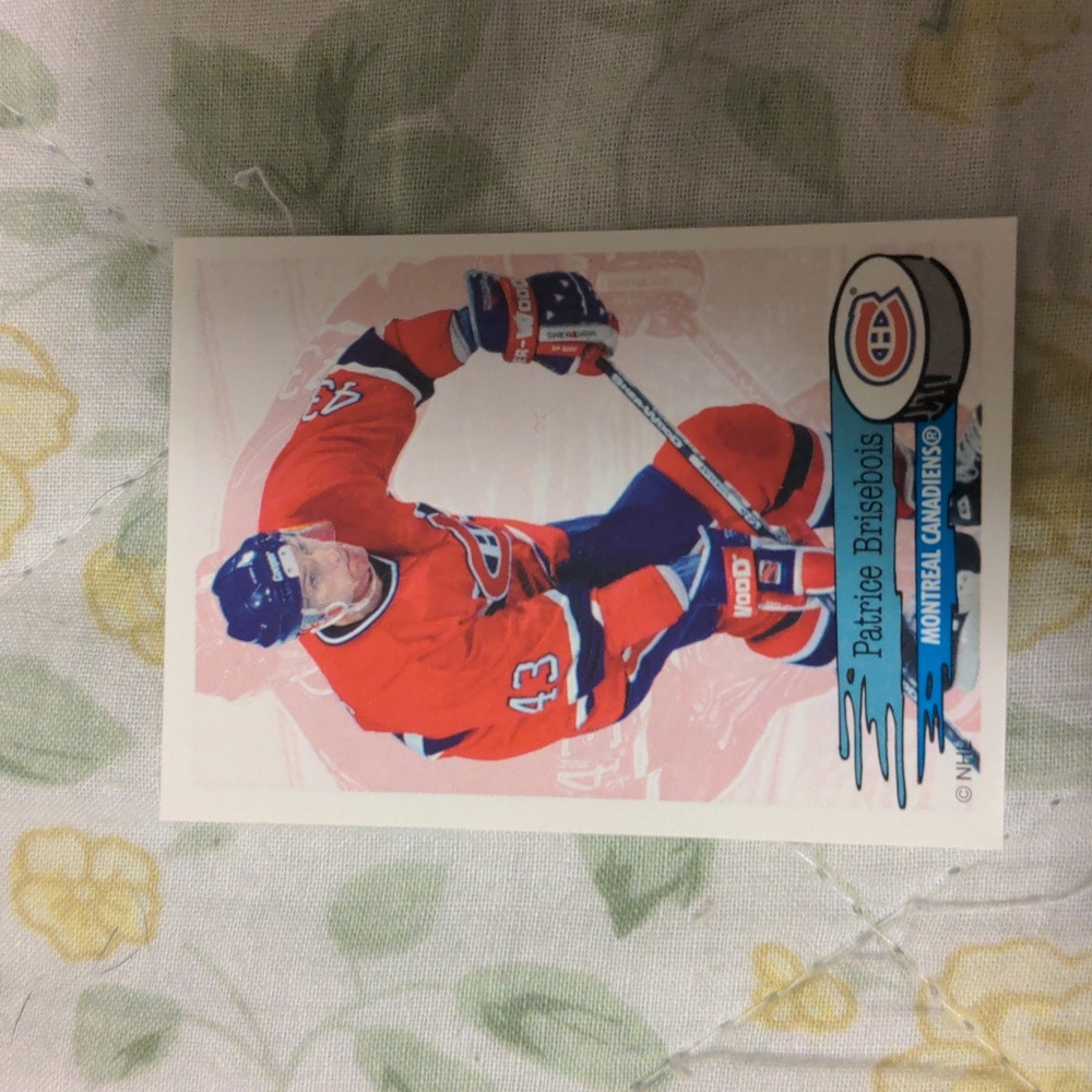 10 for $20 #44 Patrice Brisebois Montreal Canadiens NHL Hockey Sticker Panini